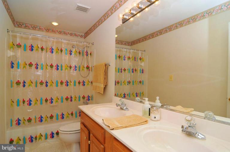 9404 Regency Crest Drive Vienna, VA 22181 - Photo 22 of 30 a bathroom with a sink and a mirror