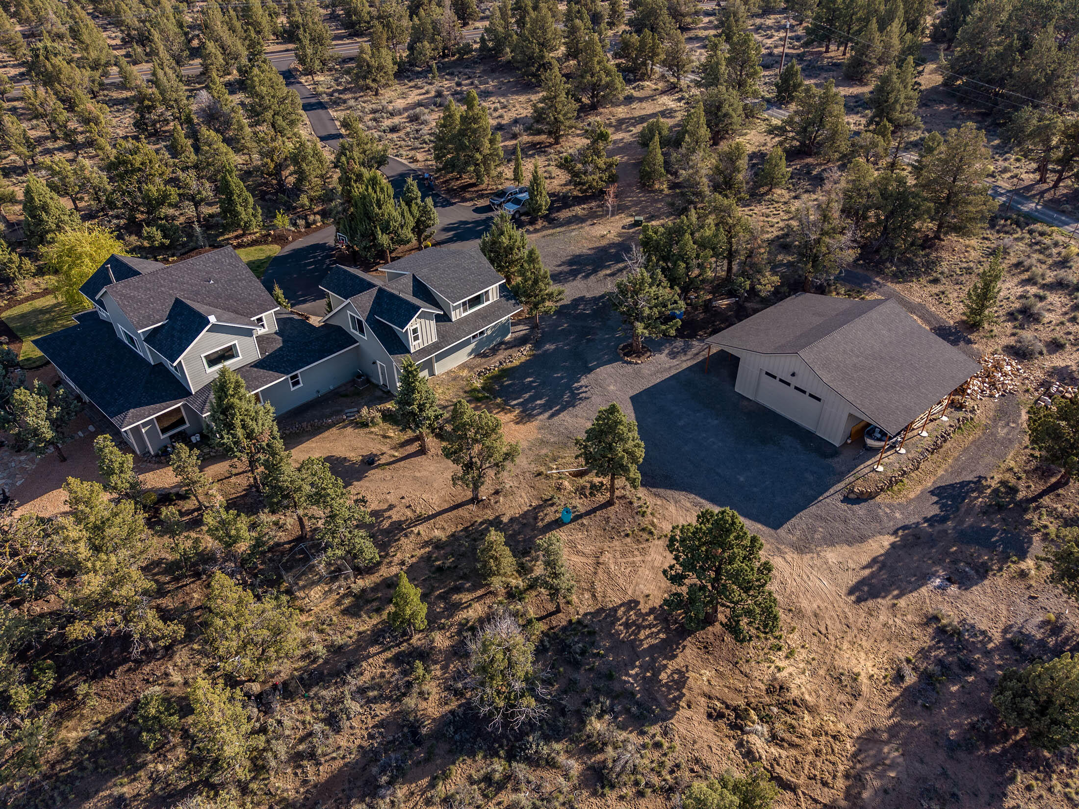 23160 Rickard Road Bend, OR 97702 - Photo 37 of 48 Shop and Home - Aerial