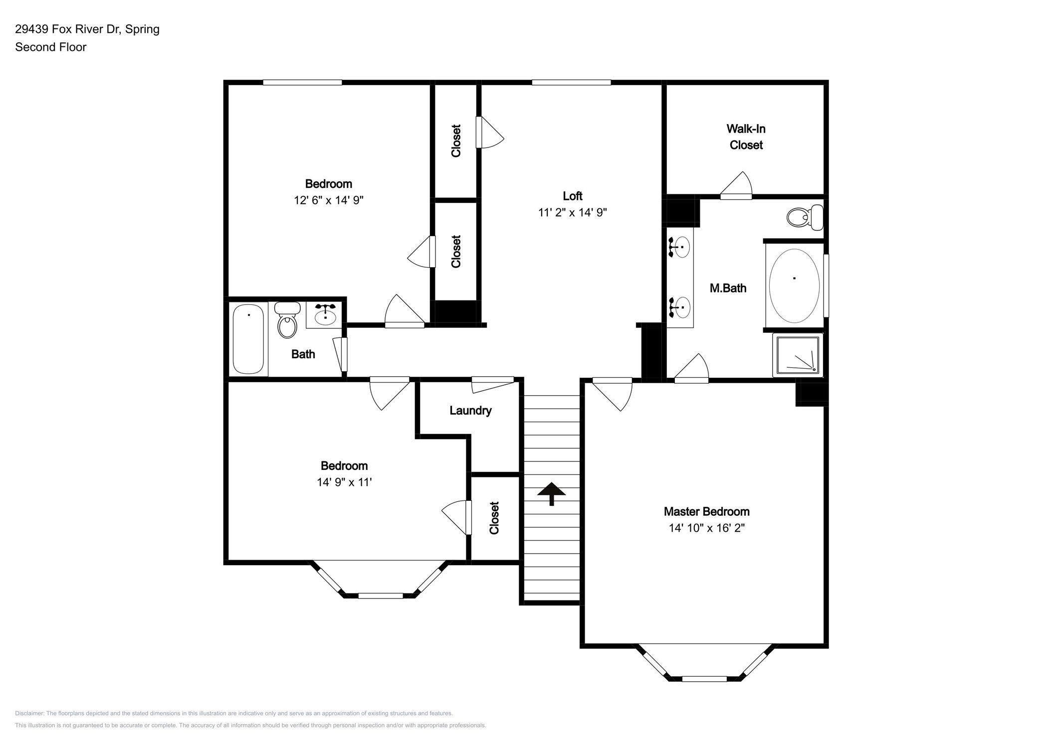 29439 Fox River Drive Spring, TX 77386 - Photo 29 of 29 a picture of a floor plan