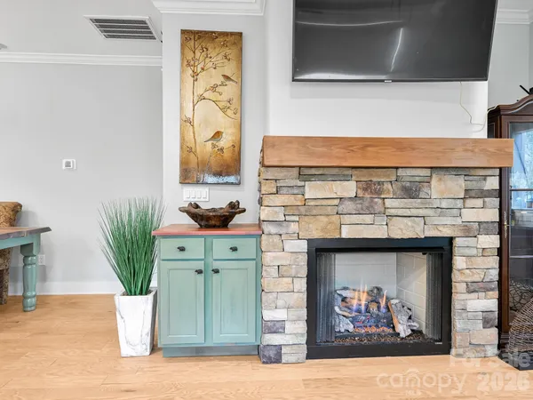 a picture of a fireplace in a room