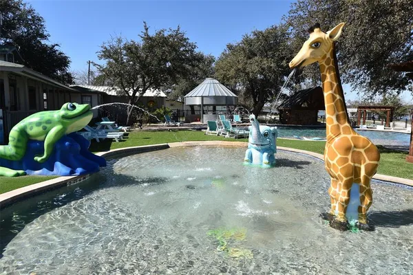 a view of a park with entertaining space