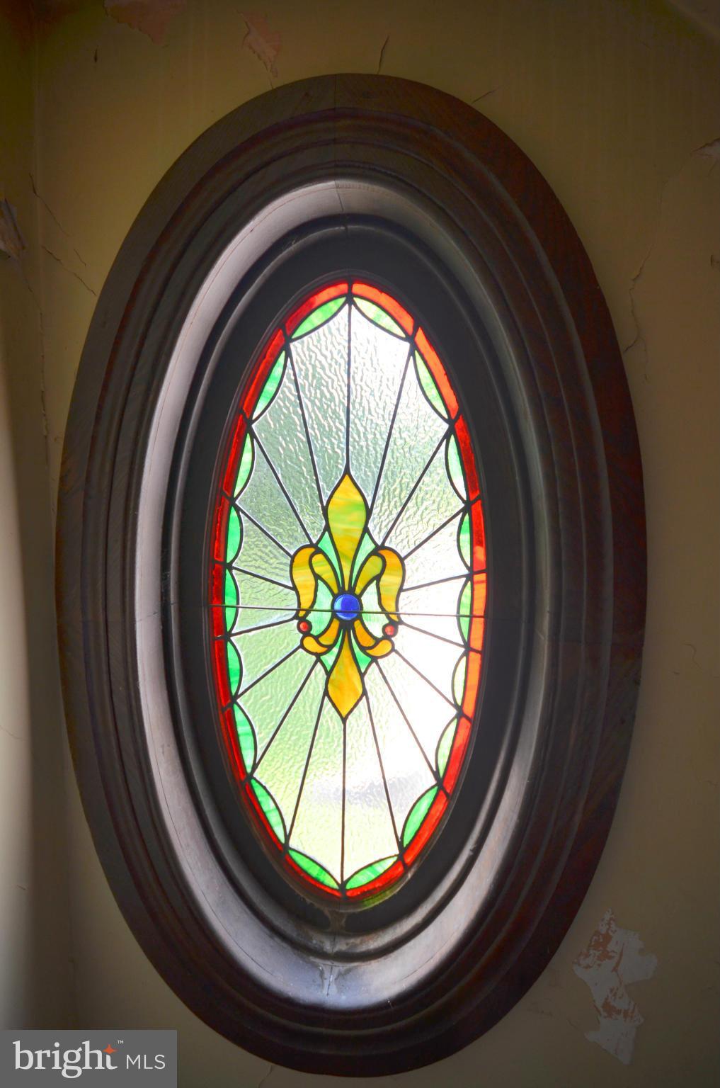 20301 Gore Mill Road Freeland, MD 21053 - Photo 5 of 30 Stained glass window lights the stairway
