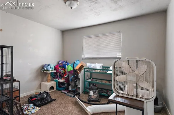 a room with gym equipment