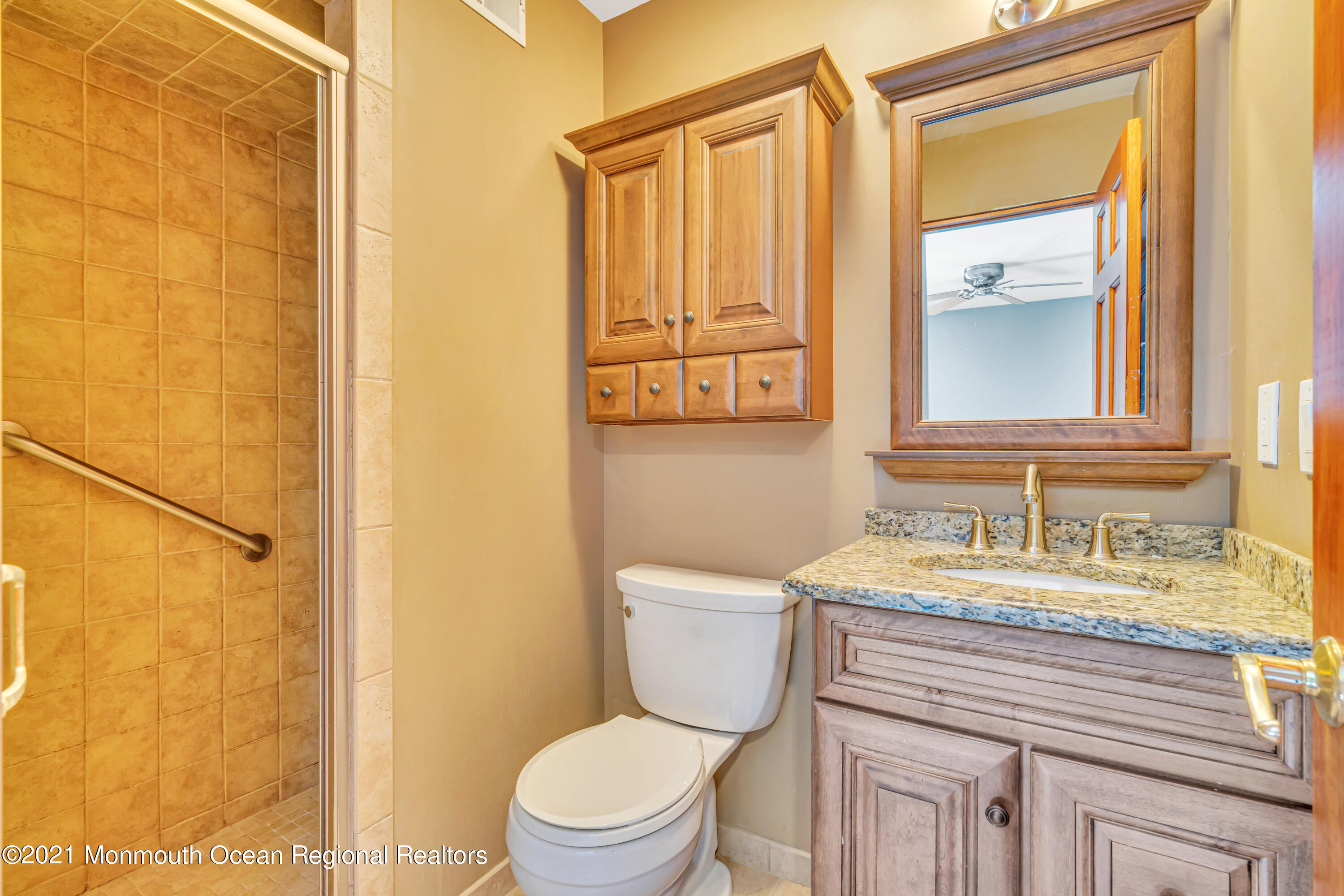 16 Marc Drive Howell, NJ 07731 - Photo 16 of 29 a bathroom with a granite countertop sink toilet and shower