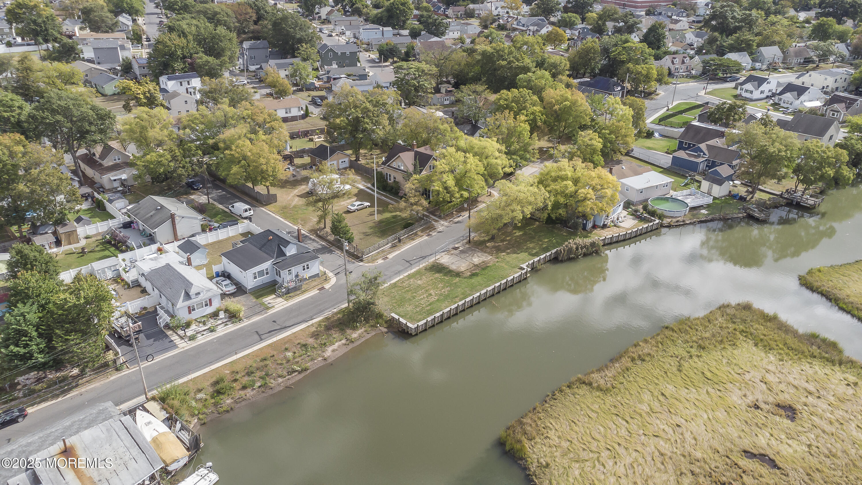 103 Creek Road Keansburg, NJ 07734 - Photo 20 of 34 an aerial view of residential houses with outdoor space and lake view