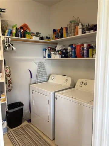 a view of storage and utility room