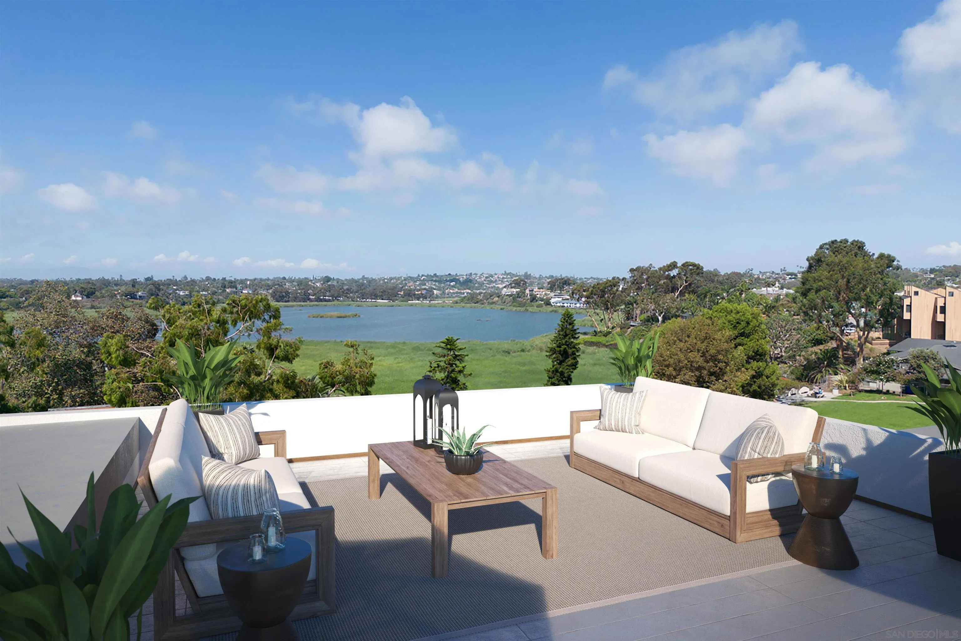 2501 State Street, Unit 404 Carlsbad, CA 92008 - Photo 17 of 18 a view of a terrace with couches and sky view