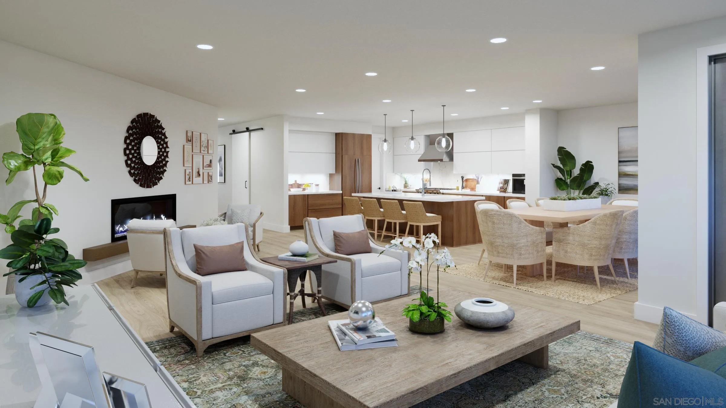 2501 State Street, Unit 404 Carlsbad, CA 92008 - Photo 6 of 18 a living room with furniture kitchen and a table