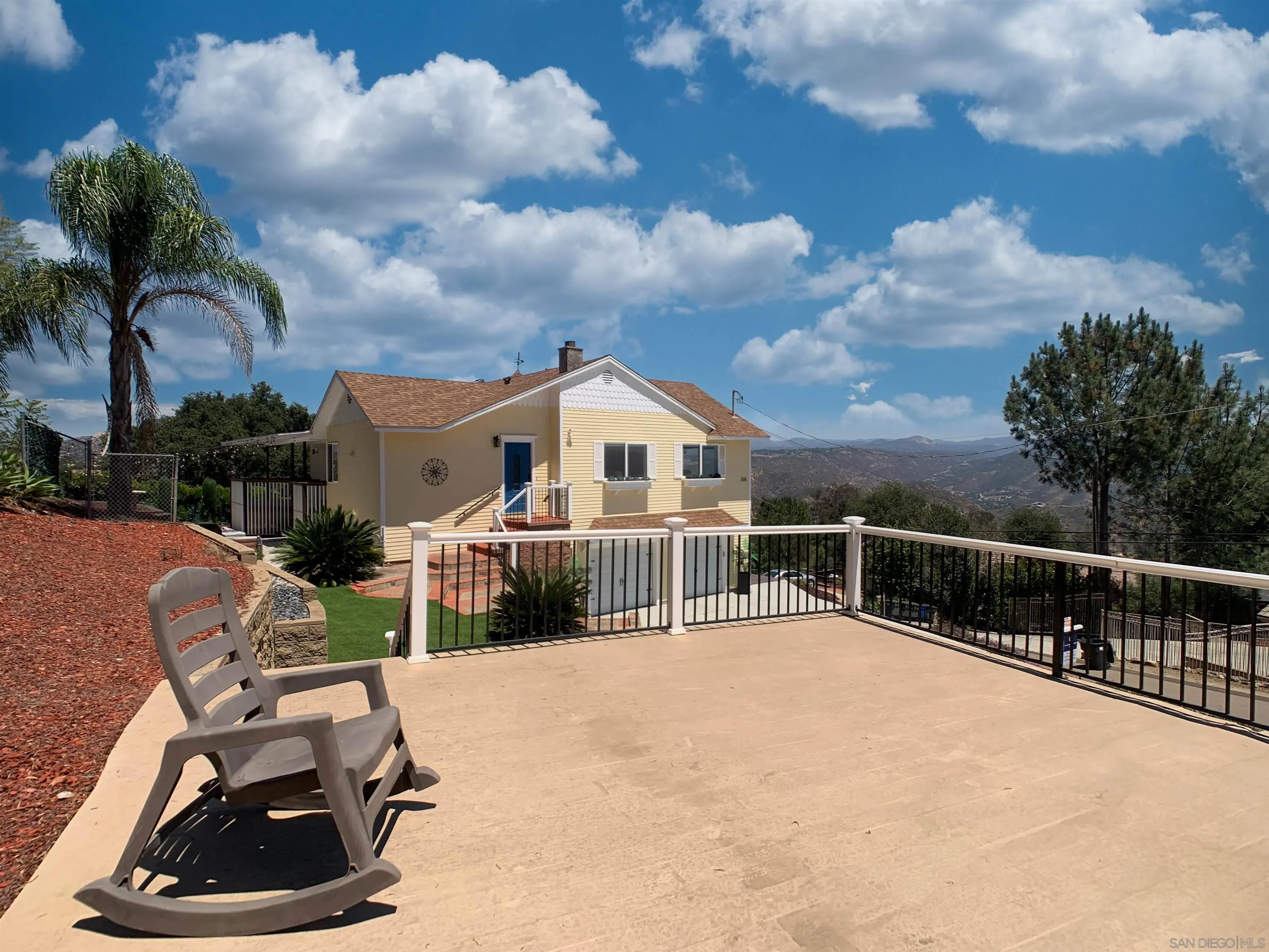 205 Highline Trail El Cajon, CA 92021 - Photo 35 of 45 a view of a house with a patio