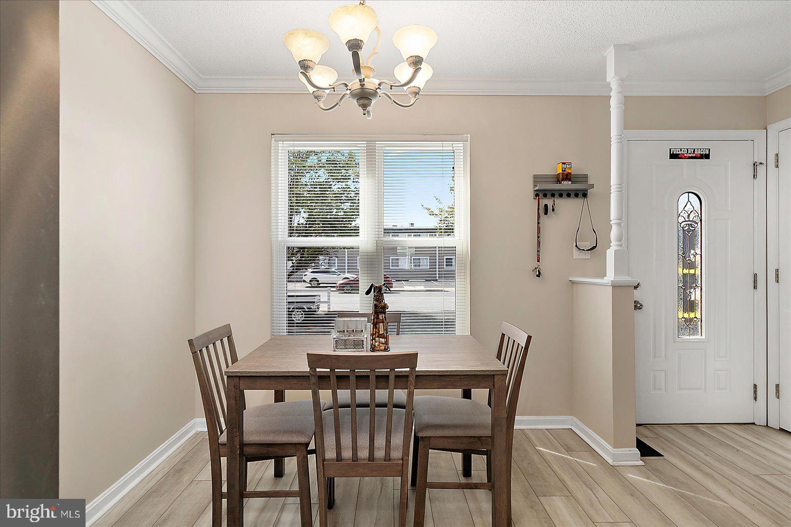 712 Bradley Road, Unit E Ocean City, MD 21842 - Photo 19 of 48 a view of a dining room with furniture window and wooden floor