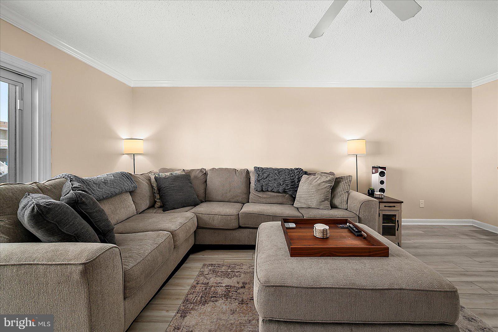 712 Bradley Road, Unit E Ocean City, MD 21842 - Photo 8 of 48 a living room with furniture and a couch