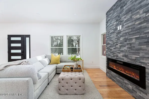 a bed room with a bed and a couch