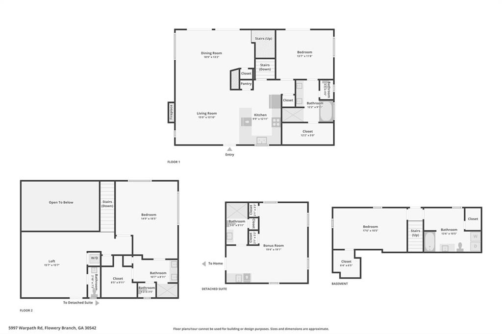 5997 Warpath Road Flowery Branch, GA 30542 - Photo 76 of 76 a picture of floor plan