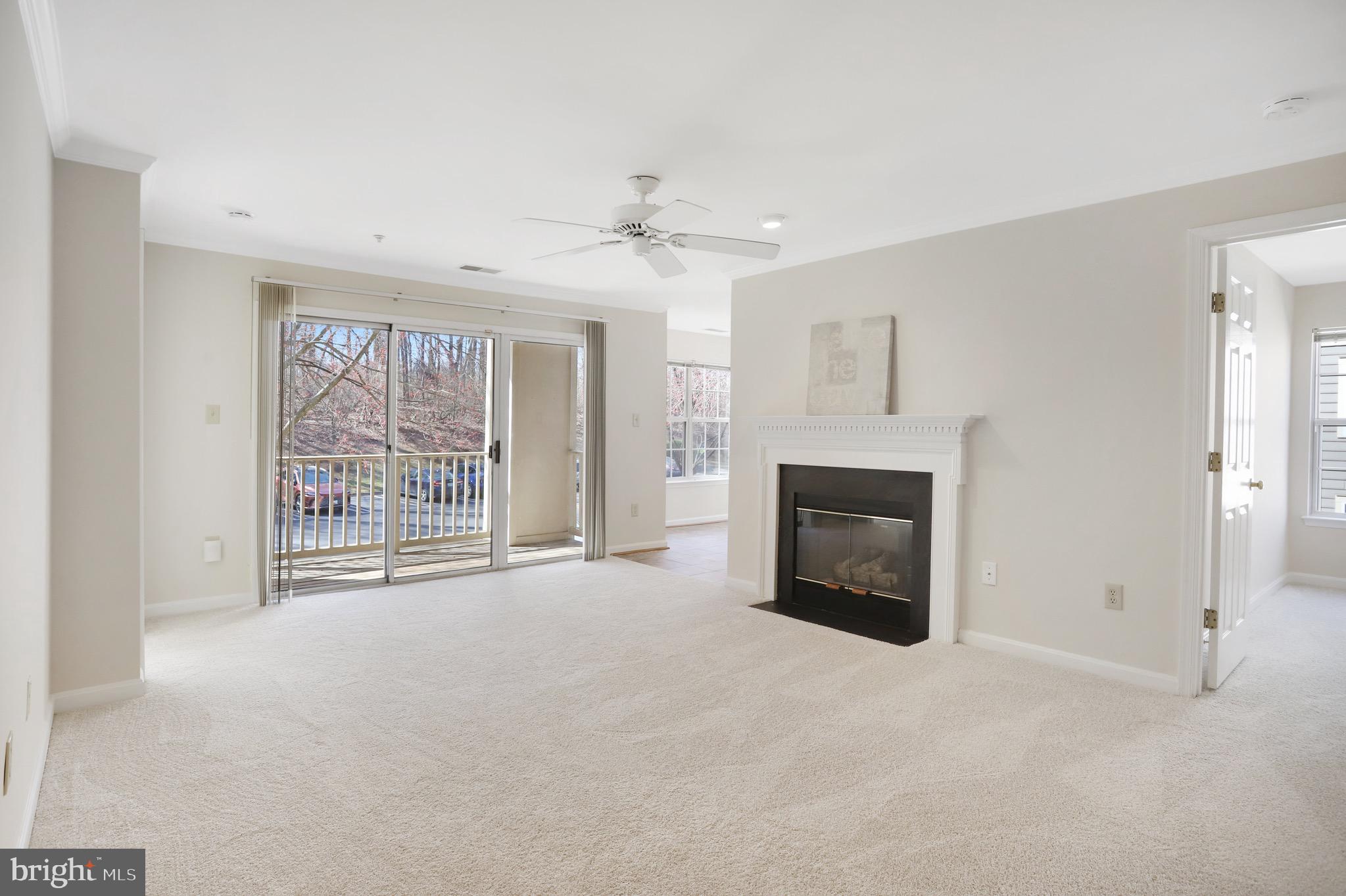 111 Timberbrook Lane, Unit 201 Gaithersburg, MD 20878 - Photo 7 of 38 a view of a livingroom with a fireplace and a window