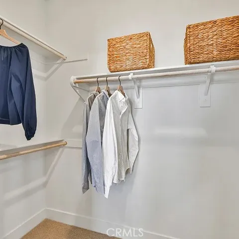 a view of a walk in closet