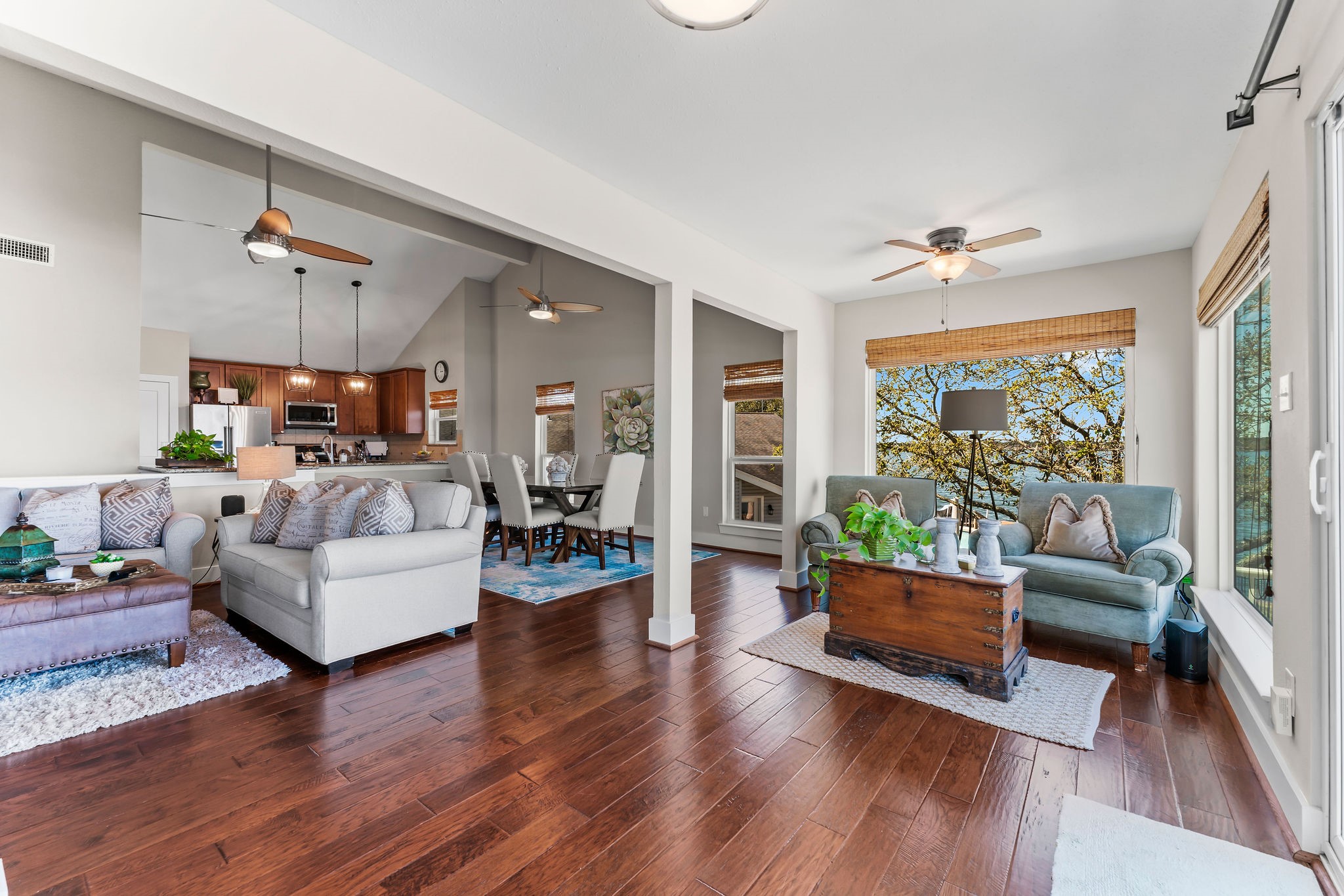 69 Lakeview Village Conroe, TX 77356 - Photo 18 of 50 a living room with furniture and a large window