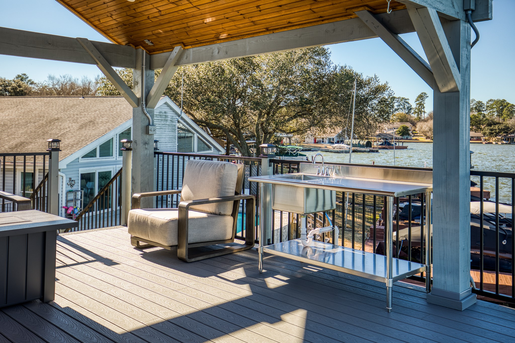 69 Lakeview Village Conroe, TX 77356 - Photo 40 of 50 a view of porch with seating space