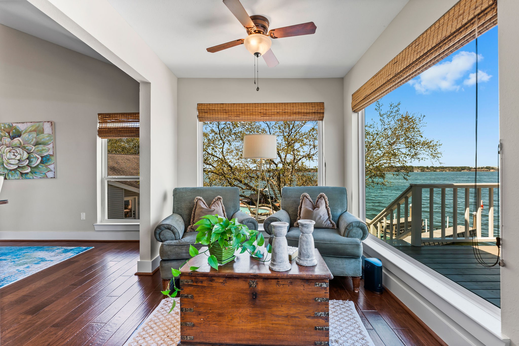 69 Lakeview Village Conroe, TX 77356 - Photo 8 of 50 a living room with furniture and a large window
