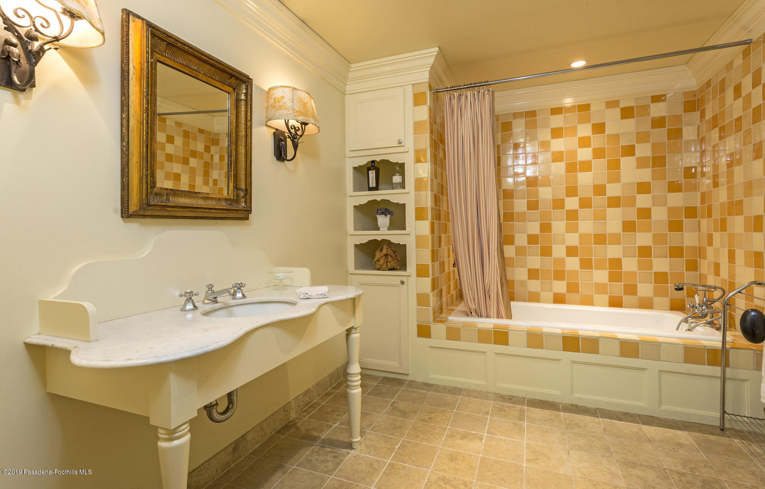 1130 Virginia Road San Marino, CA 91108 - Photo 39 of 55 a bathroom with a sink and a mirror