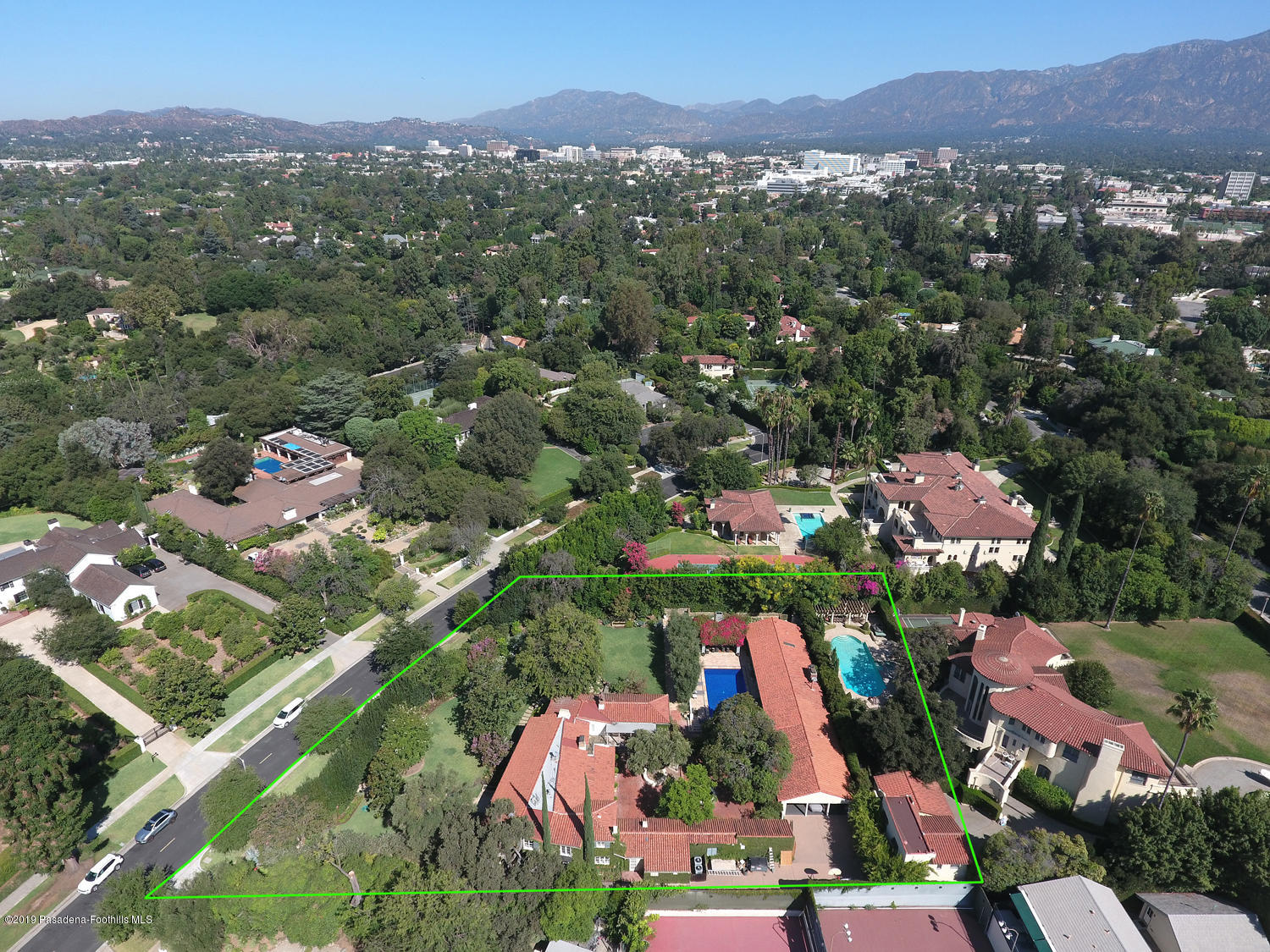 1130 Virginia Road San Marino, CA 91108 - Photo 51 of 55 an aerial view of residential houses and outdoor space