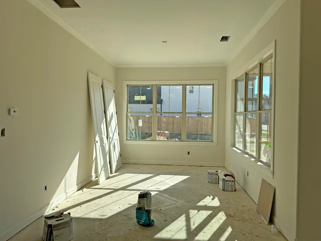 a room with a window