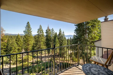a view of a balcony with outdoor space