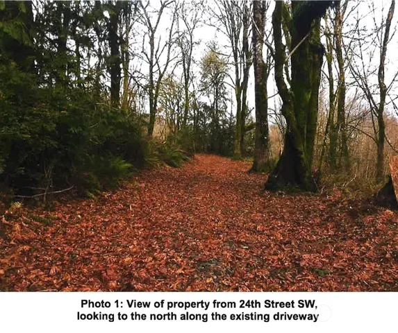 a backyard of a house