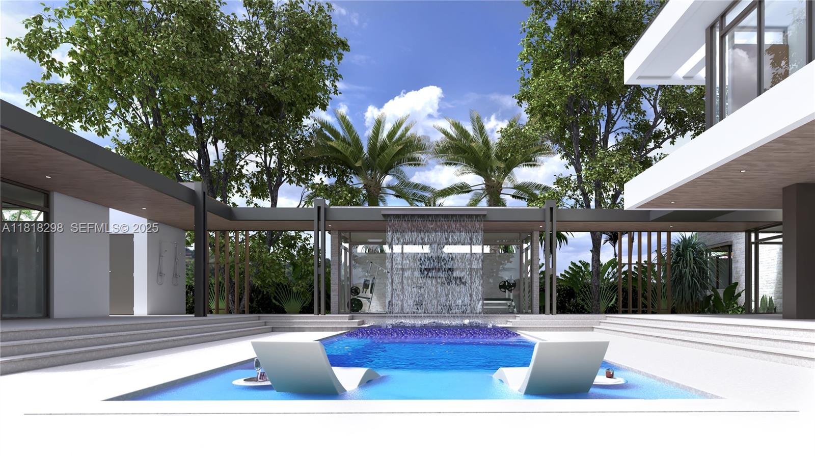 6421 Southwest 116th Street Pinecrest, FL 33156 - Photo 7 of 13 a view of a swimming pool with a patio