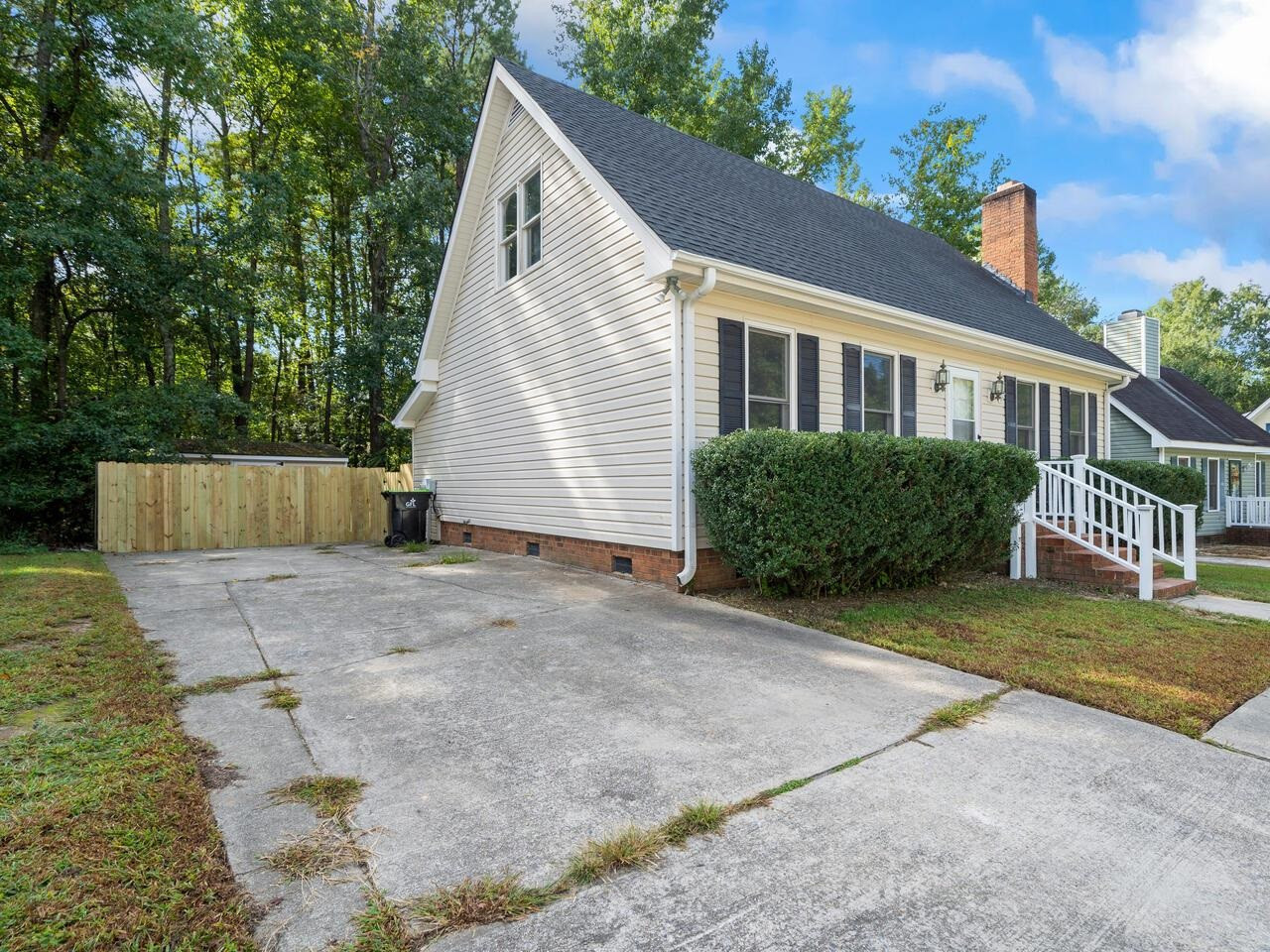 3608 Iron Sight Court Raleigh, NC 27616 - Photo 33 of 36 a view of backyard with a garden and plants