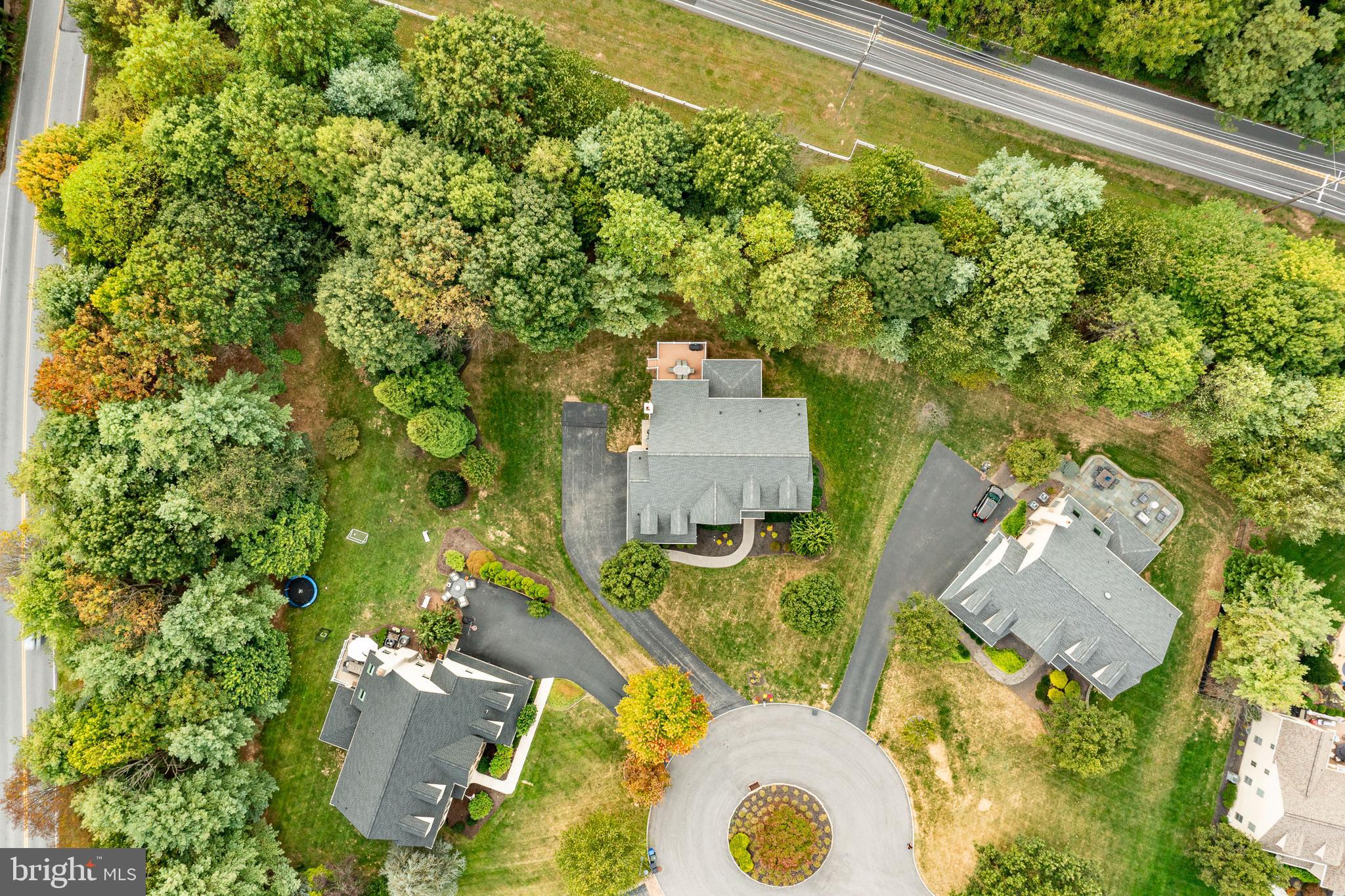 37 Ruth Circle Malvern, PA 19355 - Photo 59 of 63 an aerial view of residential house with outdoor space and trees all around