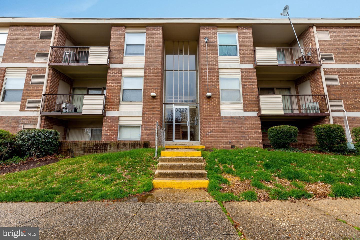3827 St Barnabas Road, Unit T Suitland, MD 20746 - Photo 1 of 15 Charming brick apartment entrance.