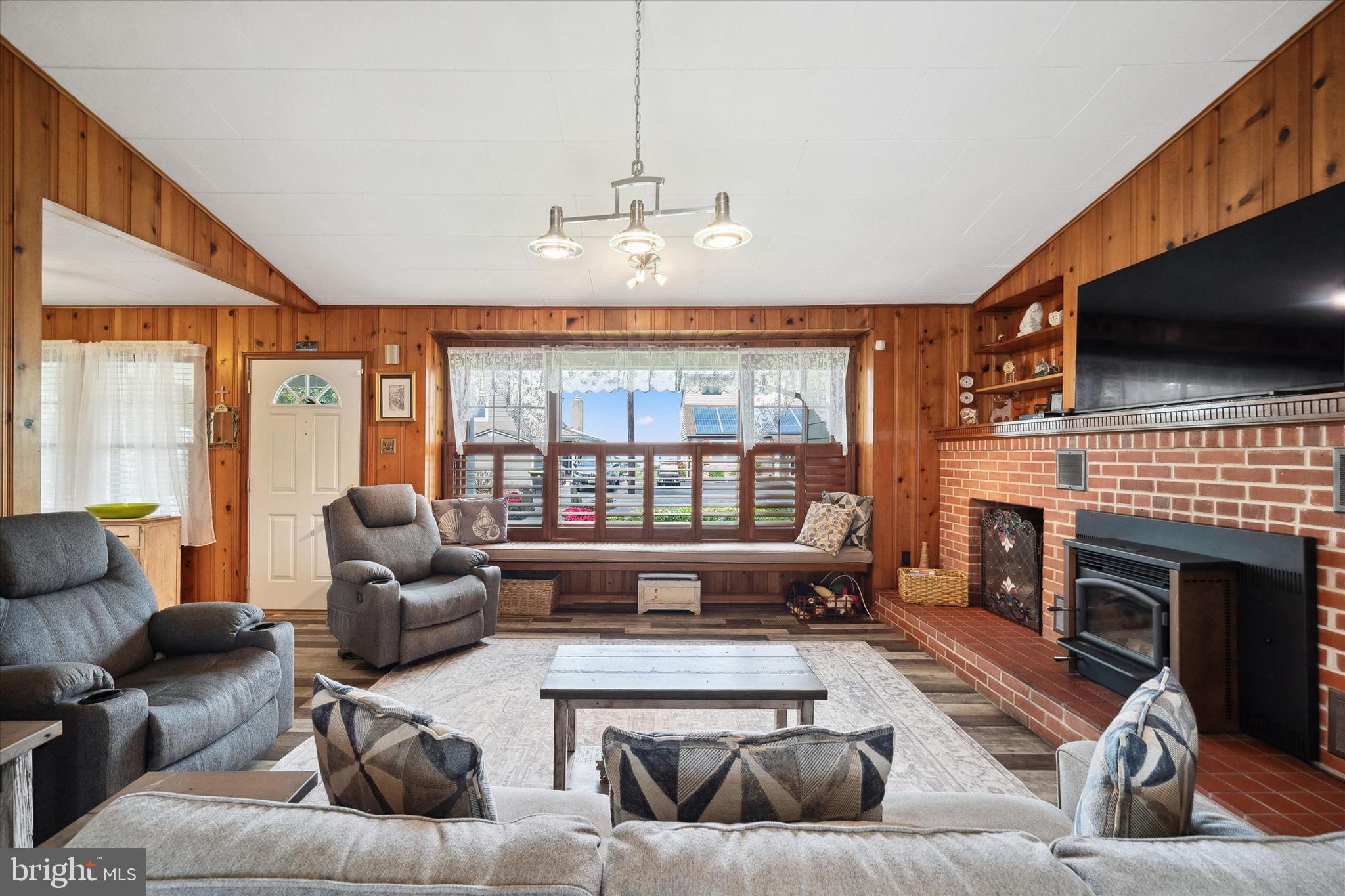 48 Bluff Road Earleville, MD 21919 - Photo 23 of 58 a living room with furniture fireplace and flat screen tv