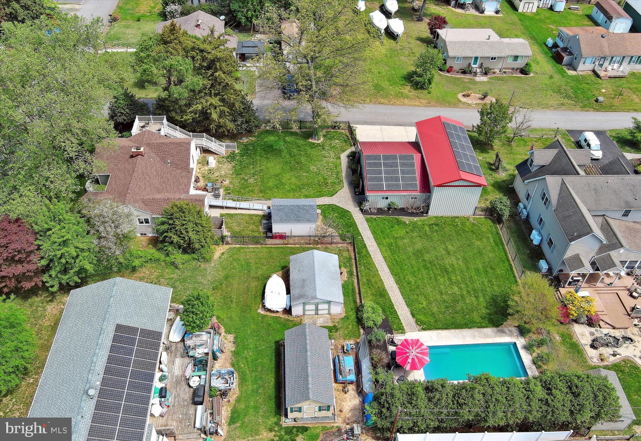 48 Bluff Road Earleville, MD 21919 - Photo 49 of 58 an aerial view of a houses with yard