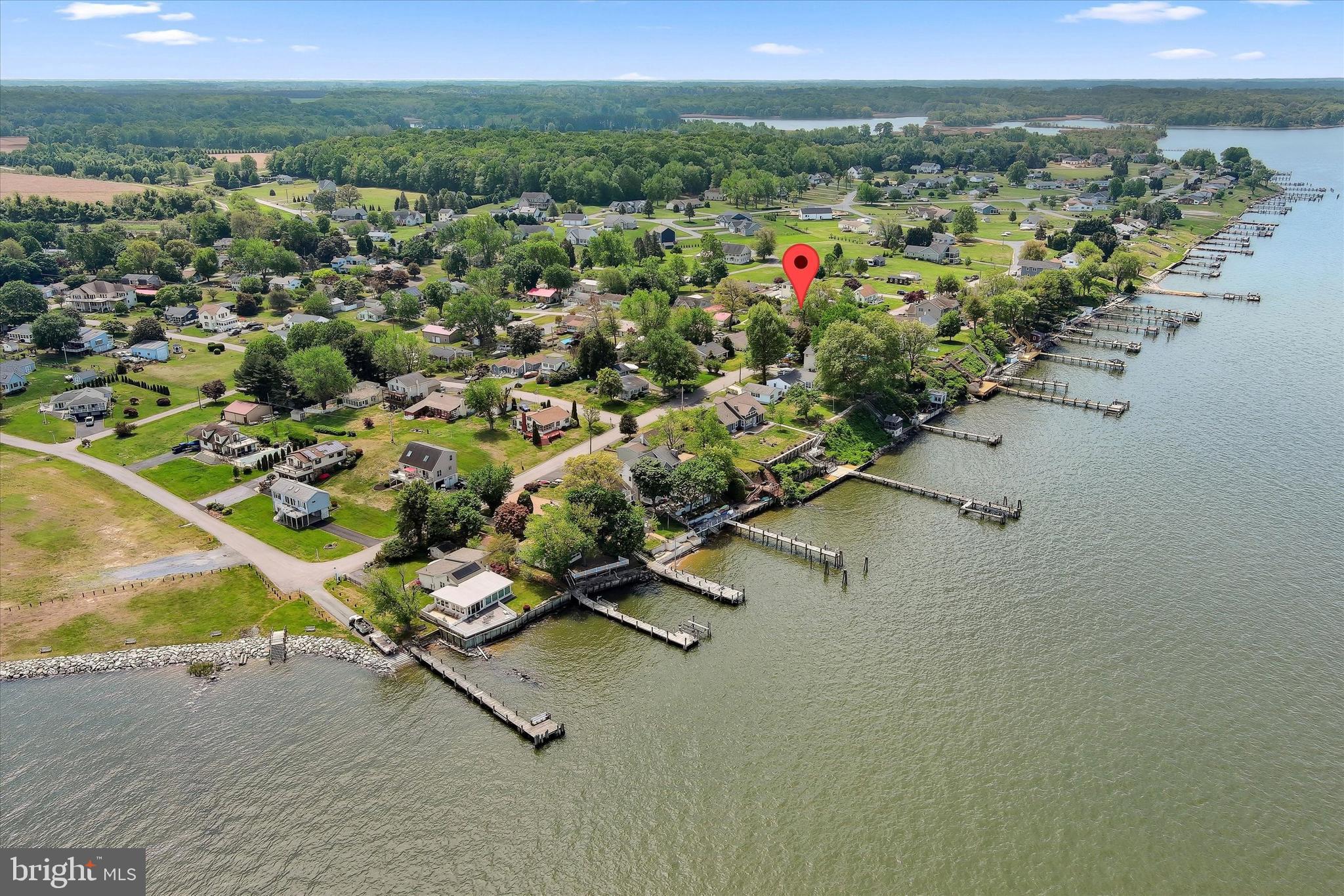 48 Bluff Road Earleville, MD 21919 - Photo 54 of 58 an aerial view of a houses with a yard