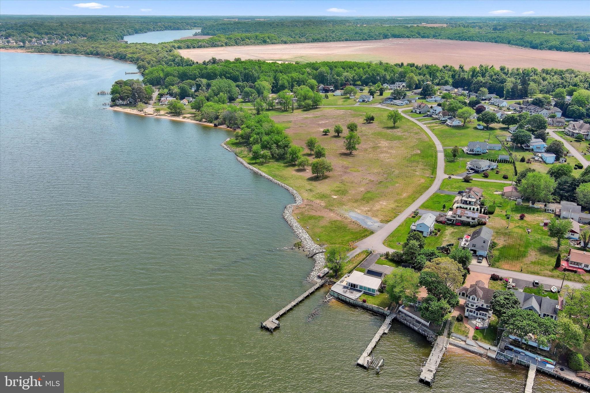48 Bluff Road Earleville, MD 21919 - Photo 57 of 58 an aerial view of a house with a lake view