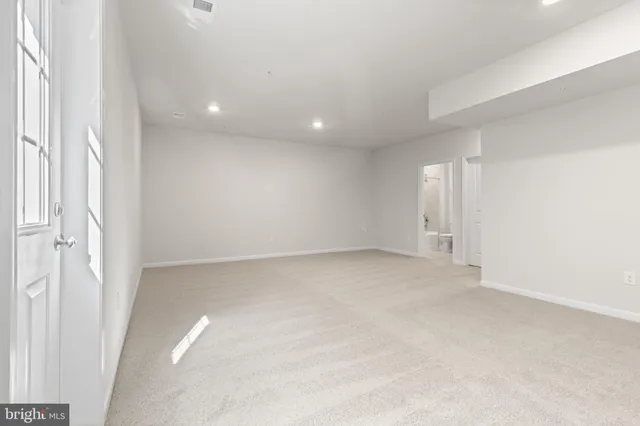 a view of an empty room