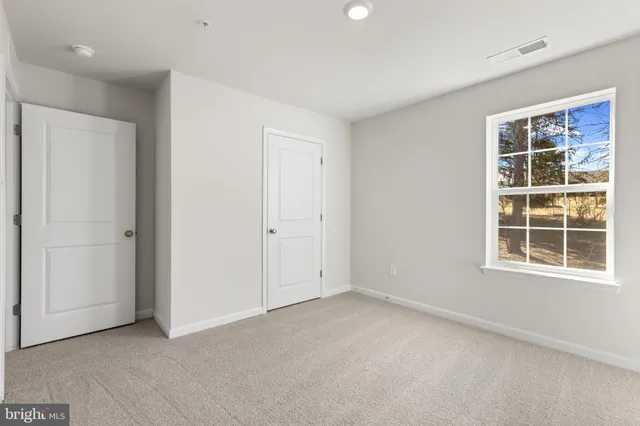 a view of an empty room