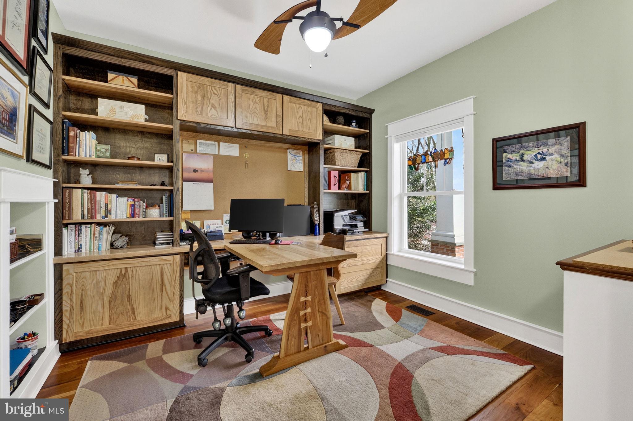 6864-6860 Engle Molers Road Shepherdstown, WV 25443 - Photo 14 of 133 Home office with custom built-ins