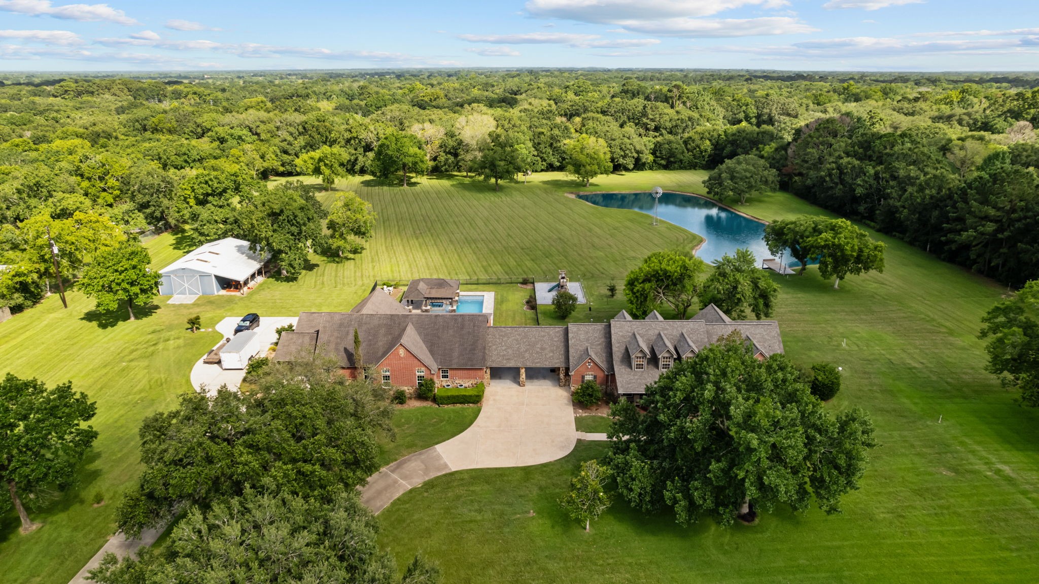 6410 Old Chocolate Bayou Road Manvel, TX 77578 - Photo 1 of 49 Discover your dream oasis with
this stunning property.
