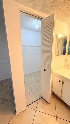 a view of a closet area