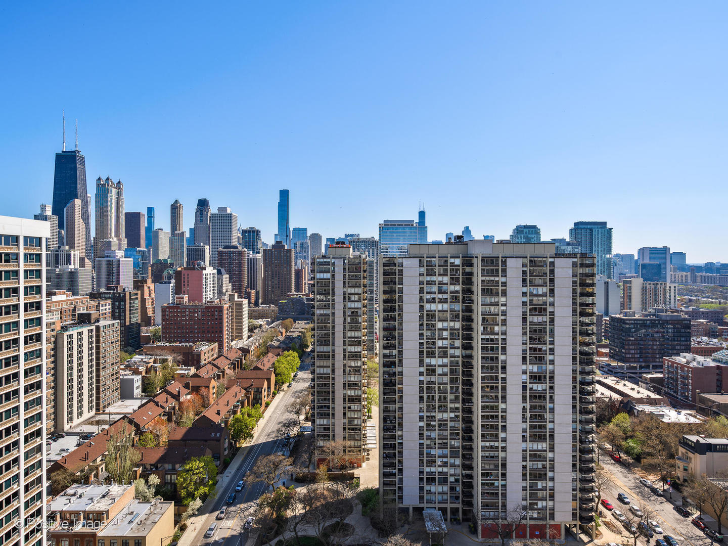 1455 North Sandburg Terrace, Unit 2901B Chicago, IL 60610 - Photo 25 of 42 a view of a city with tall buildings