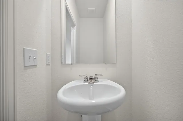 a bathroom with a sink