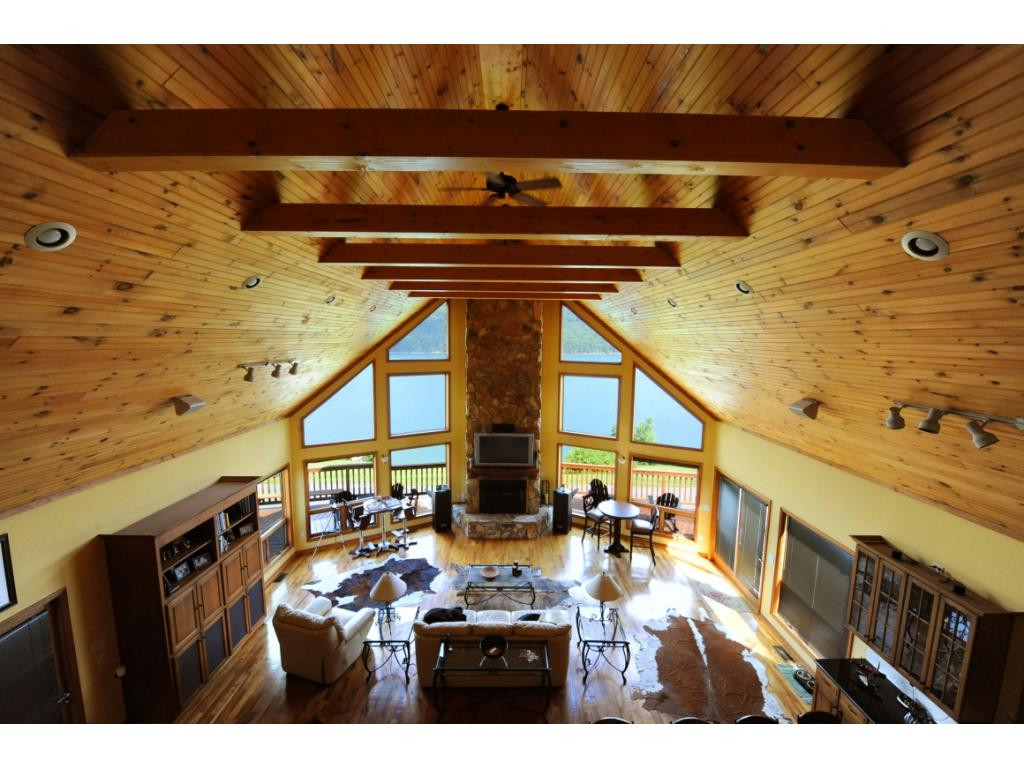 589 Harbor Point Road Butler, TN 37640 - Photo 6 of 22 LIVING ROOM WITH FIREPLACE