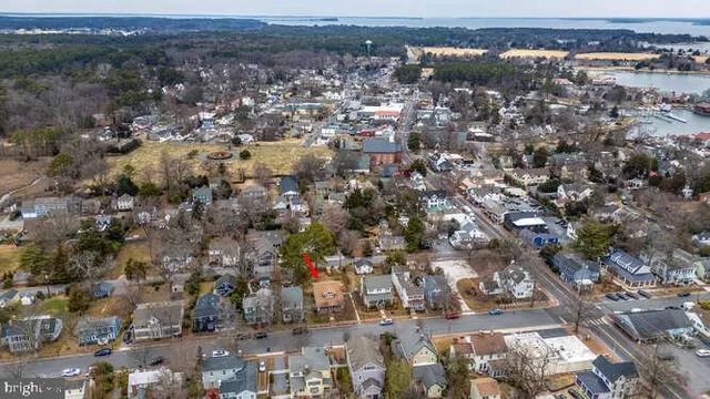 an aerial view of a city
