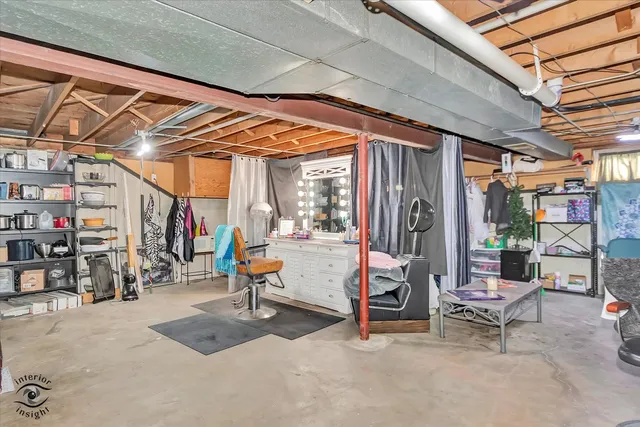 a view of storage and utility room