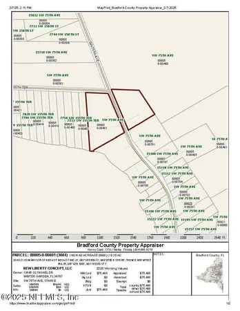 $98,900 | 0 Southwest 75th Avenue, Starke, FL 32091