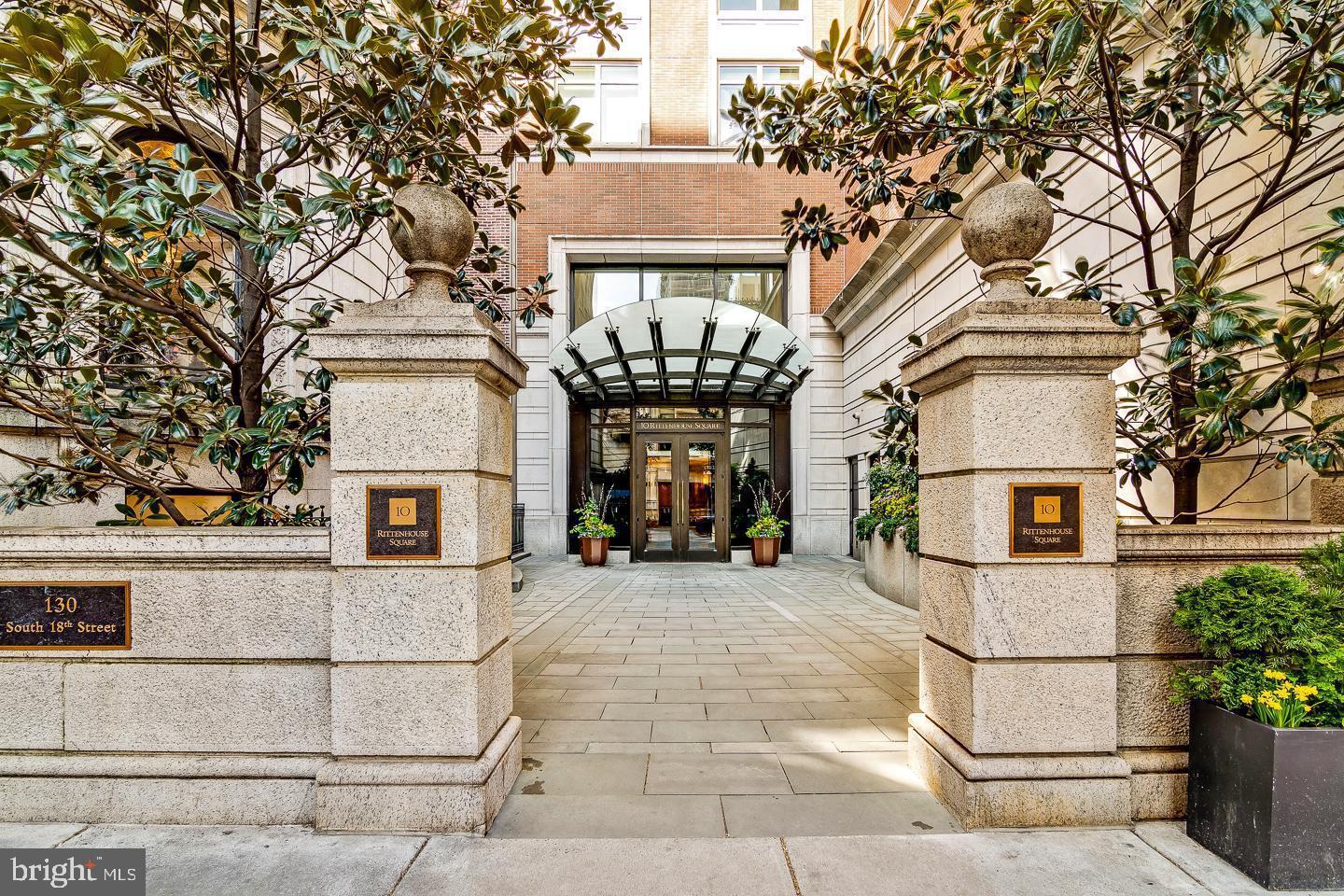 a view of a white building