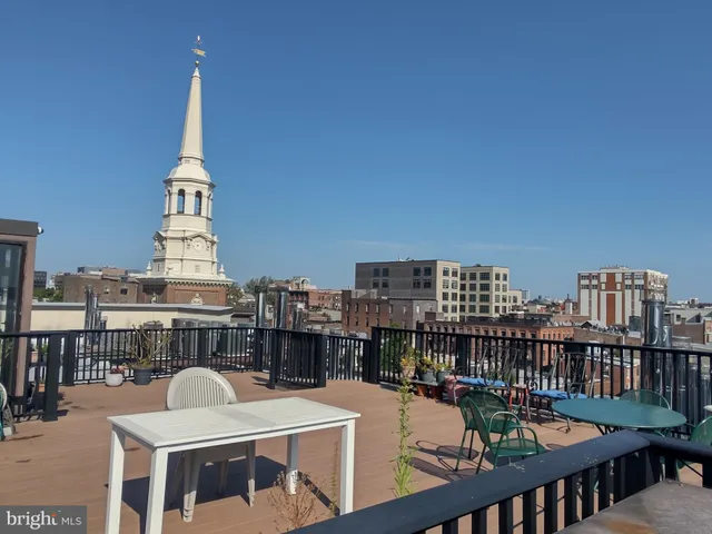 a view of city from balcony
