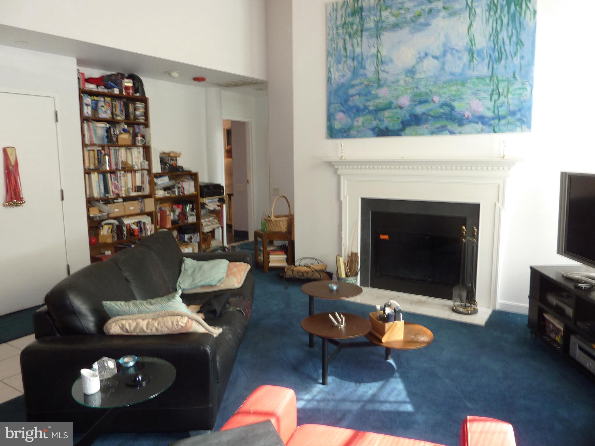 11 North 2nd Street, Unit 306 Philadelphia, PA 19106 - Photo 9 of 42 a living room with furniture and a fireplace