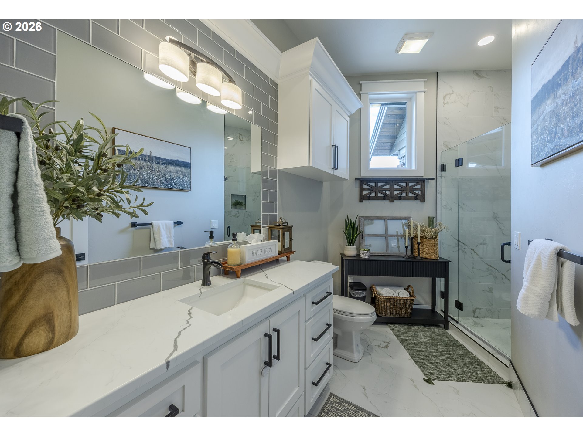 32568 Deberry Road Creswell, OR 97426 - Photo 13 of 41 a bathroom with a sink a mirror and a toilet